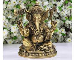 Lord Ganesh Brass Idol