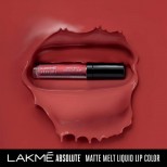 Lakme Absolute Matte Melt Liquid Lip Color, Red Smoke, 6ml