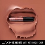 Lakme Absolute Matte Melt Liquid Lip Color, Peach Rose, 6ml