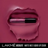 Lakme Absolute Matte Melt Liquid Lip Color, Mulberry Feast, 6ml