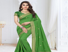 Printed, Embellished Bollywood Lycra Blend Saree  (Multicolor)