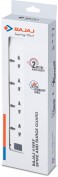 Bajaj 4-Way Spike and Surge Guard with 2m Wire (White)