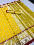 LICHHI SLIK SAREE WITH BLOUSE PIECE