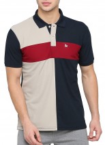 BULLMER Men's Half Sleeve Polo Neck Cotton Blend T-Shirt - BUL-BFS130B -