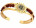 Rudraksh American Diamond Gold Men-bracelet