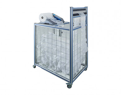 AirWave rolling container with sensor