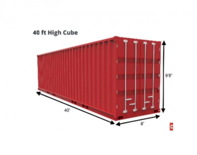 40' High cube Containers